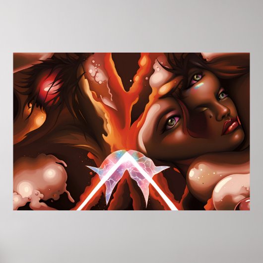 前方の壊れた夢の人々超現実 ポスター (正面)