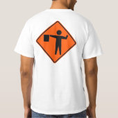 前方の道路工事 Tシャツ (裏面)