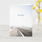 前方の道 カード (黄色い花)