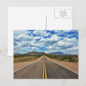 前方の長い道 ポストカード (正面/裏面)