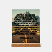 前方の風光明媚な道:試行を通して強さを見つける アクリルサイン (正面)