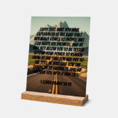 前方の風光明媚な道:試行を通して強さを見つける アクリルサイン (傾斜)