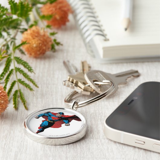 前方を見る – 漫画スタイル キーホルダー (側面)