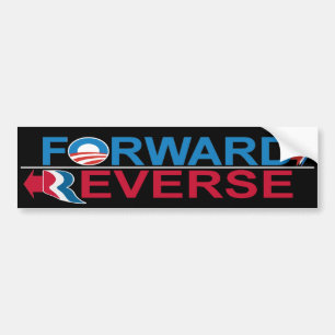 前方オバマ- Romneyの逆のバンパーステッカー バンパーステッカー