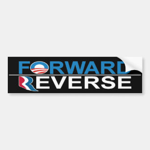 前方オバマ- Romneyの逆のバンパーステッカー バンパーステッカー