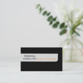 前方コンサルタントの黒の平野の新人のスタイル 名刺 (スタンド正面)