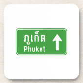前方プーケット⚠タイ高速道路交通標識⚠ コースター (正面)