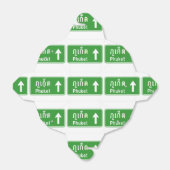 前方プーケット⚠タイ高速道路交通標識⚠ フェイバーボックス (折り畳みなし)