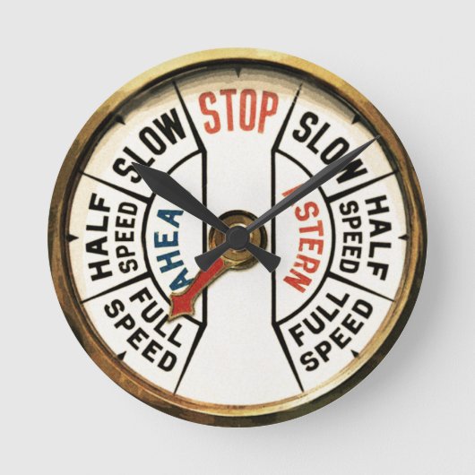 前方、後方 ラウンド壁時計 (正面)