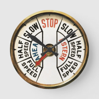 前方、後方 ラウンド壁時計