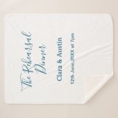 前日のシンプルな食事会 シェルパブランケット (正面(横))