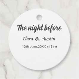 前日のシンプルな食事会 フェイバータグ