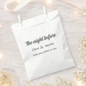 前日のシンプルな食事会 フェイバーバッグ (クリップ留めされた状態)