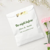 前日のシンプルな食事会 フェイバーバッグ (封をした状態)