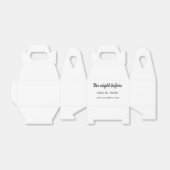 前日のシンプルな食事会 フェイバーボックス (折り畳みなし)