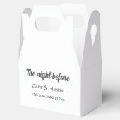 前日のシンプルな食事会 フェイバーボックス (オープン)