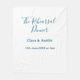 前日のシンプルな食事会 フリースブランケット