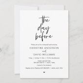 前日のランチリハーサル, 前日 招待状 (正面)