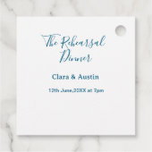 前日のリハーサルディナー　シンプル　ミニマル　ｍ フェイバータグ (裏面)