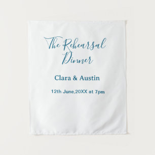 前日のリハーサルディナー　シンプル　ミニマル　m タペストリー