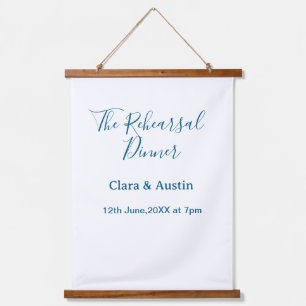 前日のリハーサルディナー シンプル ミニマル m 吊り下げ型タペストリー