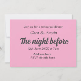 前日のリハーサルディナー シンプル ミニマル m 招待状