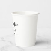 前日のリハーサルディナー シンプル ミニマル m 紙コップ (左)