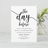 前日のリハーサル結婚ランチまたはブランチ 招待状 (スタンド正面)
