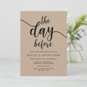 前日のリハーサル結婚ランチまたはブランチ 招待状 (スタンド正面)