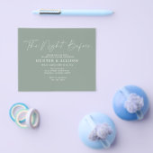 前日の夜にオリーブの予算を立てる |招待状フライヤー チラシ (シングル)