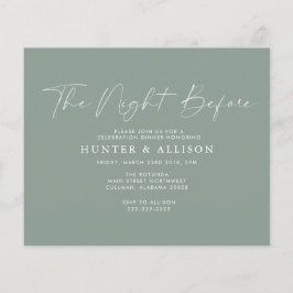 前日の夜にオリーブの予算を立てる |招待状フライヤー チラシ