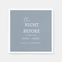 前日の夜の埃っぽいブルーのミニマ結婚リスト