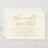前日の夜、クラシー結婚のリハーサル 招待状 (正面)