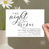 前日の夜、クラシー結婚のリハーサル 招待状