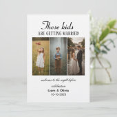 前日の結婚式のサイン 招待状 (スタンド正面)