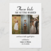 前日の結婚式 招待状 (正面)