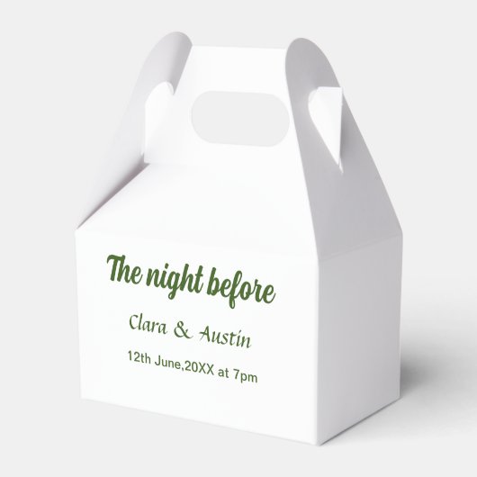 前日の食事会 シンプル ミニマル M フェイバーボックス (正面サイド)