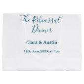 前日の食事会 シンプル ミニマル M ラージペーパーバッグ (裏面)