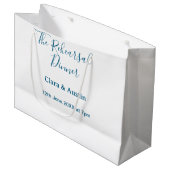 前日の食事会 シンプル ミニマル M ラージペーパーバッグ (正面アングル)