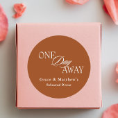 前日リハーサルディナー エレガント テラコッタ ラウンドシール