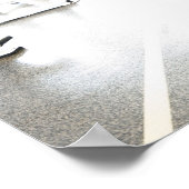 前景とエクササイズの自由重みの行 ポスター (角)