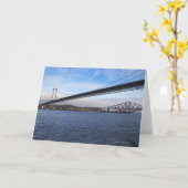 前景の道橋は懸濁液bです カード (黄色い花)