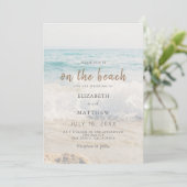 前浜での結婚式 海辺/オーシャンサイドの結婚式 招待状 (スタンド正面)