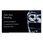 前照灯アメリカのマッスルカー車の マグネット名刺 (正面)