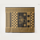 前王朝エジプトパーム織物 タペストリー (正面(横))