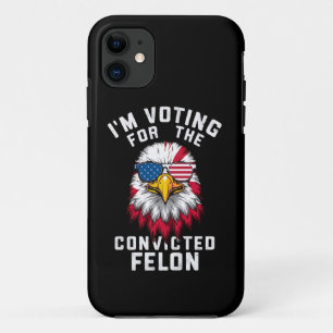 前科者のために投票します 有罪判決を受けた者 トランプ支持者 冗談 iPhone 11 ケース