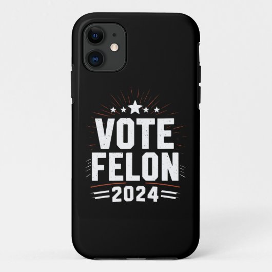 前科者トランプに投票 2024 楽しい選挙の投票 Case-Mate iPhoneケース (裏面)