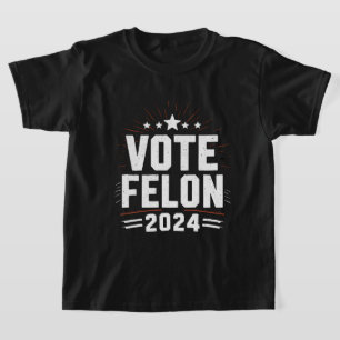 前科者トランプに投票 2024 面白い選挙の投票 Tシャツ