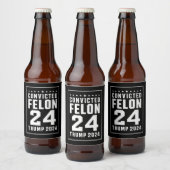 前科者 7月4日 トランプ 2024 ビールラベル (ボトル)