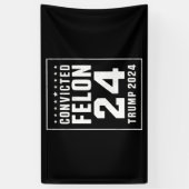 前科者 7月4日 トランプ 2024 横断幕 (縦)